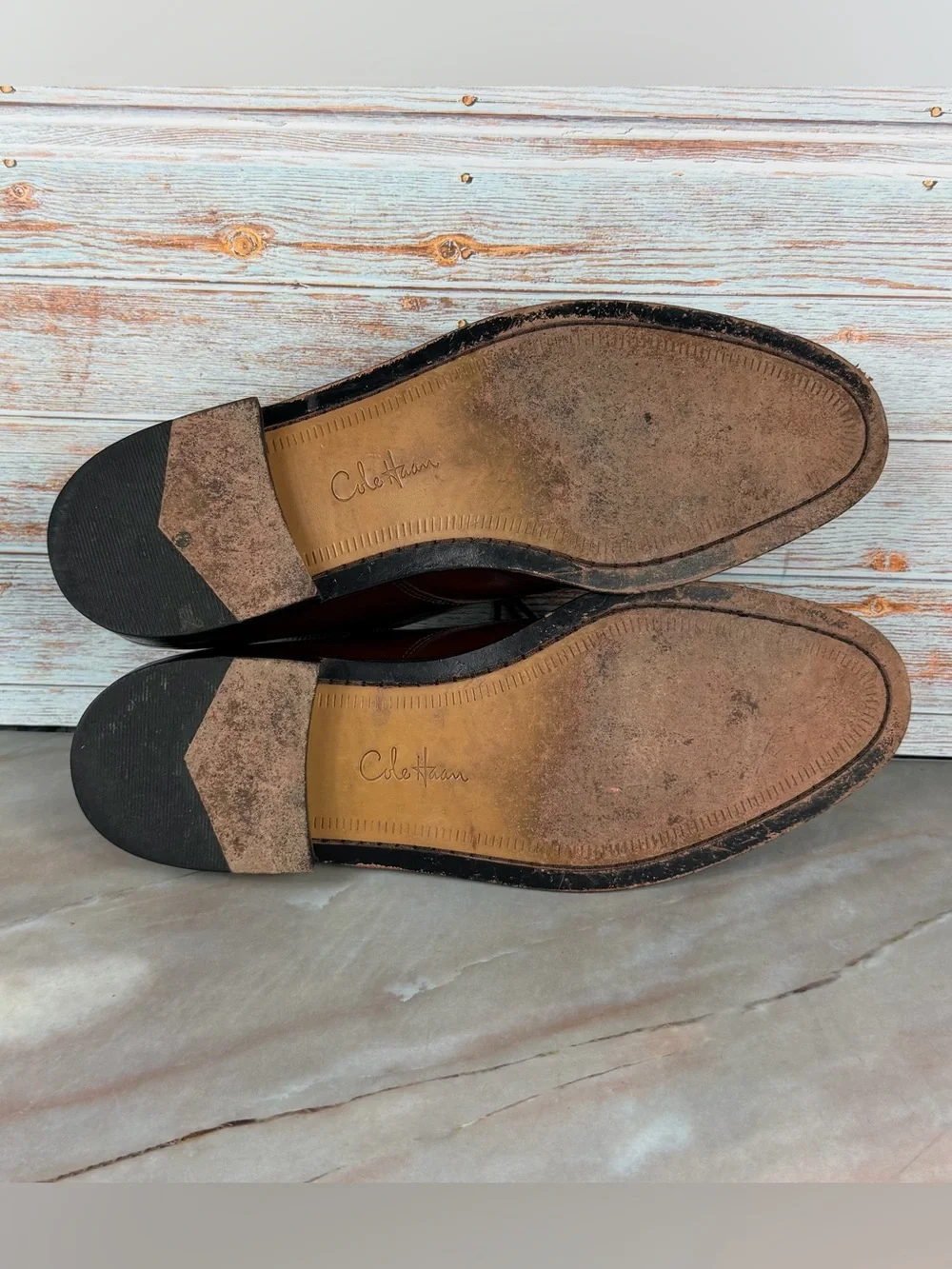 Cole Haan Calhoun Dress Oxford Men’s Mahogany Leather Derby Shoes